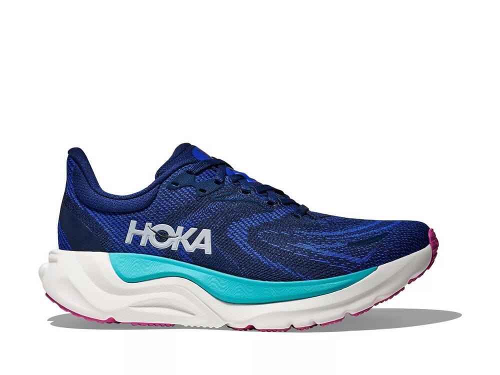 NEW HOKA women's arahi 8 shoes in midnight blue/ultramarine
